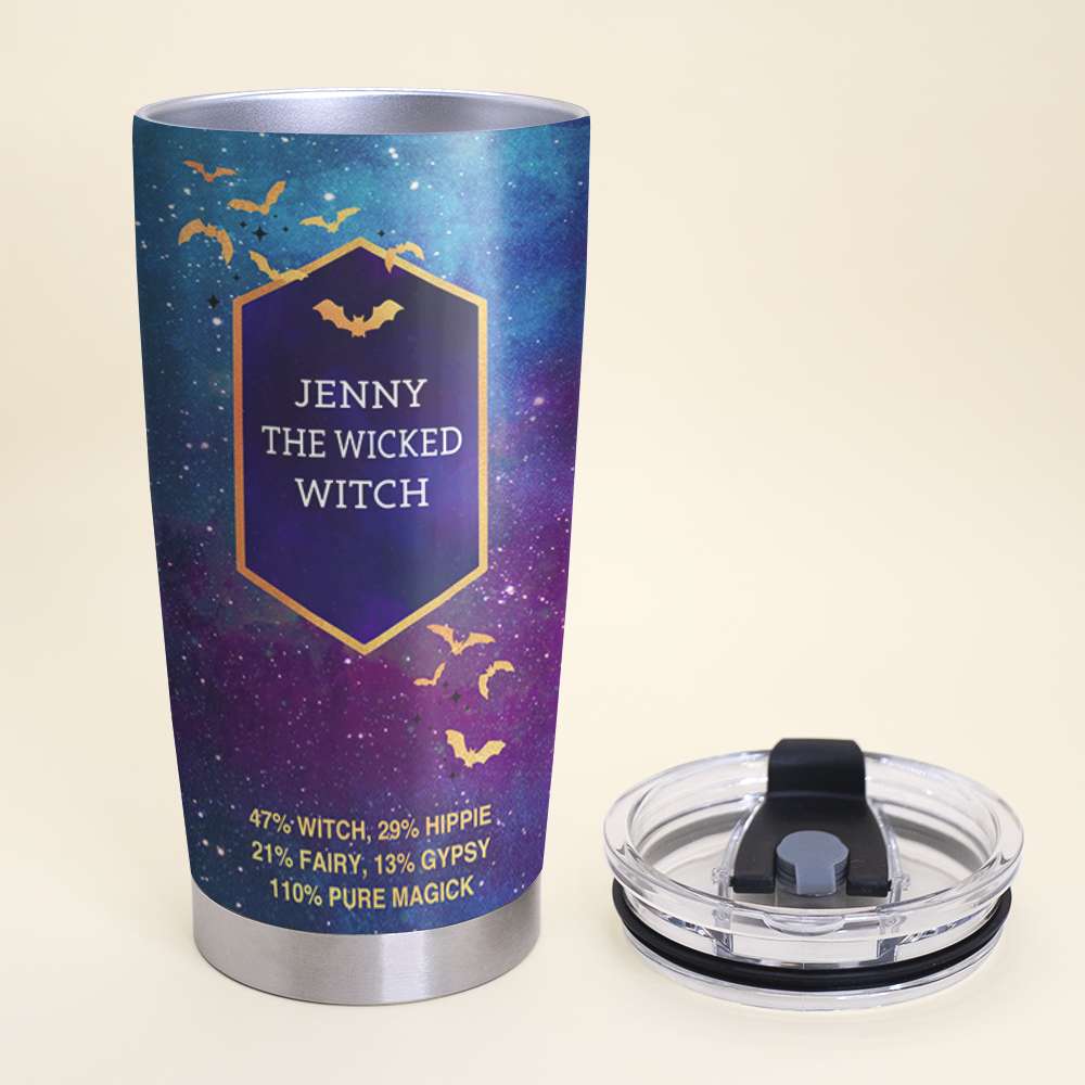 The Soul Of A Witch - Personalized Tumbler Cup - Gift For Hippies