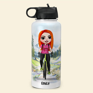 Personalized Cycling Water Bottle - You Are Still Lapping Everyone On The Couch - Water Bottles - GoDuckee