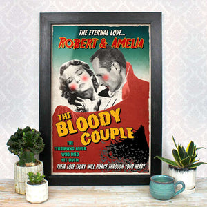 Horror Couple Custom Photo Canvas Poster 01DNLH160123 - Poster & Canvas - GoDuckee