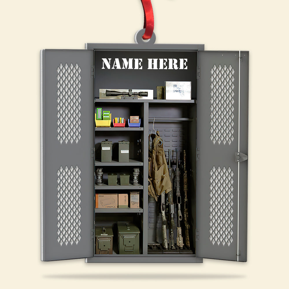 Military Weapon Rack Collection Custom Shape Ornament, Personalized, Gifts For Soldiers, Veterans - Ornament - GoDuckee