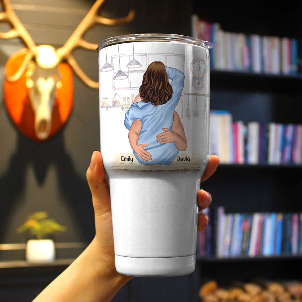 You Give Me A Boner, Couple Make Love White Mug - Coffee Mug - GoDuckee