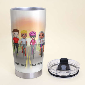 Personalized Cycling Friends Tumbler - I Tried To Form A Gang Once - Tumbler Cup - GoDuckee