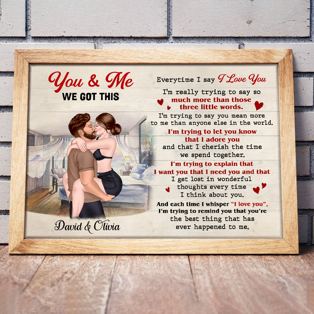 You and Me, We Got This - Sexy Couple Canvas, Personalized Canvas Print - Gift For Couple - Poster & Canvas - GoDuckee
