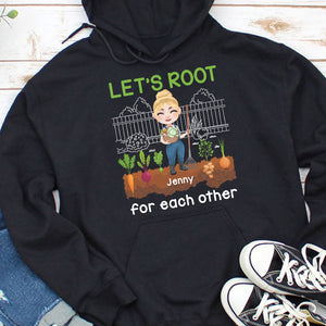 Let's Root For Each Other Personalized Gardening Shirt, Gift For Gardening Lovers - Shirts - GoDuckee