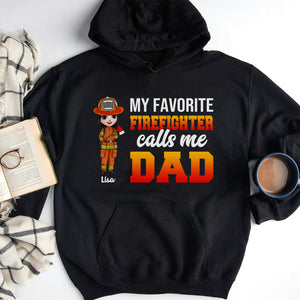 My Favorite Firefighter Calls Me Dad/Mom - Personalized Shirts - Shirts - GoDuckee