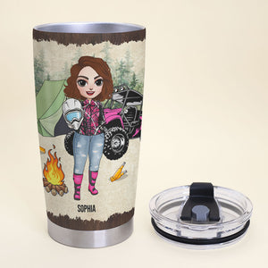 Personalized UTV Racing Girl Tumbler - Some Girls Go Riding & Drink Too Much It's Me I'm Some Girls - Tumbler Cup - GoDuckee