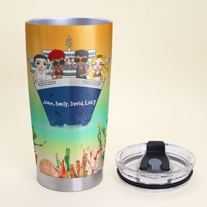 Personalized Cruising Tumbler Cup - If I'm Drunk It's My Cruising Friends Fault - Tumbler Cup - GoDuckee