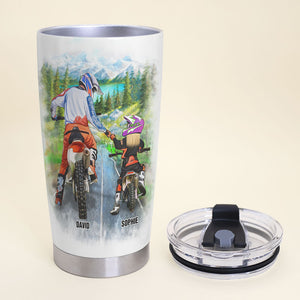 My Dad Coach Sponsor Mechanic Driver Medic Riding Buddy Personalized Motocross Dad Tumbler Cup - Tumbler Cup - GoDuckee