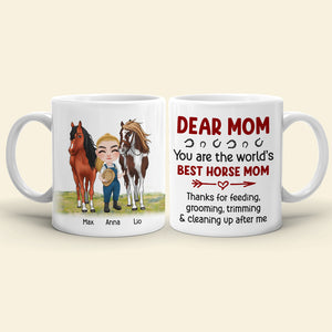 You Are The World's Best Horse Mom, Personalized Mug, Gift For Mom, Gift For Horse Lovers, Mother's Day Gift - Coffee Mug - GoDuckee