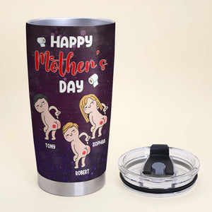 Mom, Thanks For Cleaning Our Bums, Personalized Tumbler, Love Mom Tumbler, Mother's Day, Birthday Gift For Mom - Tumbler Cup - GoDuckee