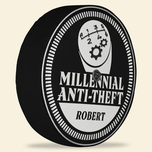 Millennial Anti-Theft Personalized Car Tire Cover - Tire Cover - GoDuckee