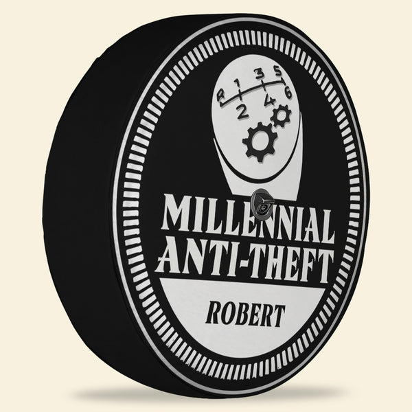 Millennial AntiTheft Personalized Car Tire Cover GoDuckee