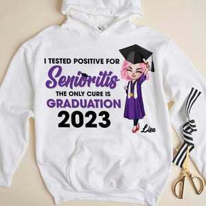 Custom 2023 Personalized Graduation Shirt - I Tested Positive For Seniorities - Shirts - GoDuckee