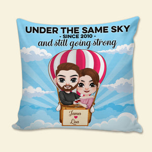 Under The Same Sky, Personalized Pillow, Funny Gifts For Couple - Pillow - GoDuckee