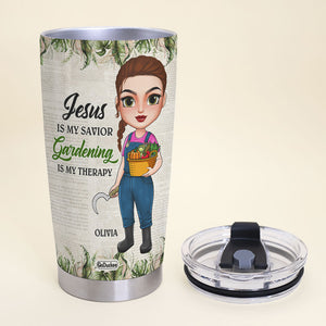 God Says You Are Unique Special Lovely Personalized Gardening Tumbler Cup - Tumbler Cup - GoDuckee