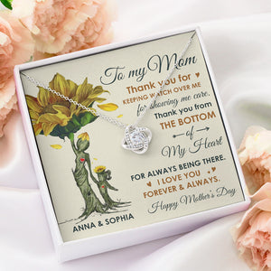Thank You For Keeping Watch Over Me, Personalized Necklace, Gift For Mom, Mother's Day Gift - Jewelry - GoDuckee