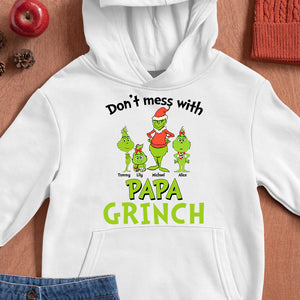 Don't Mess With Papa Personalized Christmas Shirts, Gift For Father - Shirts - GoDuckee