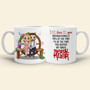 Couple Wedding Anniversary, Couple Happy Day White Mug - Coffee Mug - GoDuckee