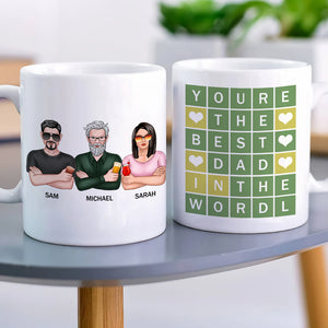 You Are The Best Dad In The World Personalized Mug Gift For Father, Grandpa - Coffee Mug - GoDuckee