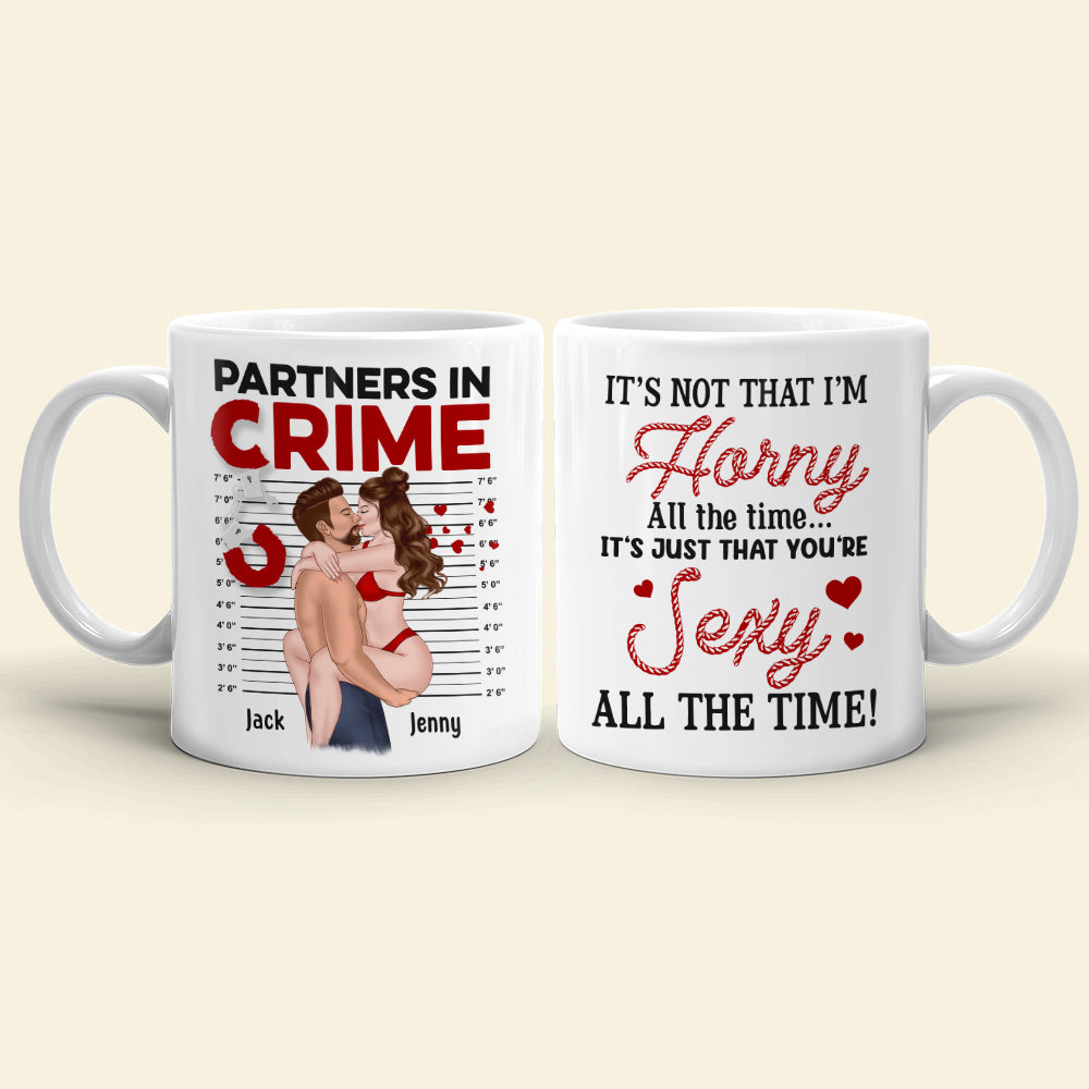 It's Not That I'm Horny All The Time - Personalized Couple Mug - Gift For Couple - Coffee Mug - GoDuckee