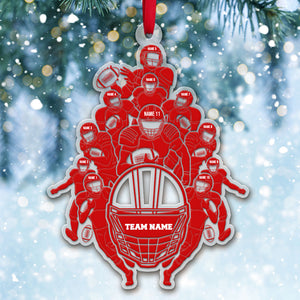 American Football Team Personalized Christmas Ornament - Ornament - GoDuckee