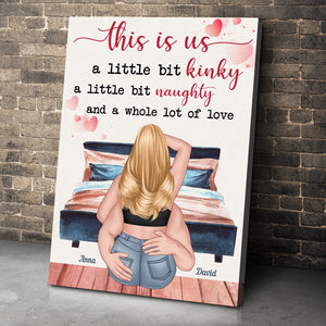 This Is Us A Little Bit Kindly Personalized Canvas Print- Couple Gift - Poster & Canvas - GoDuckee