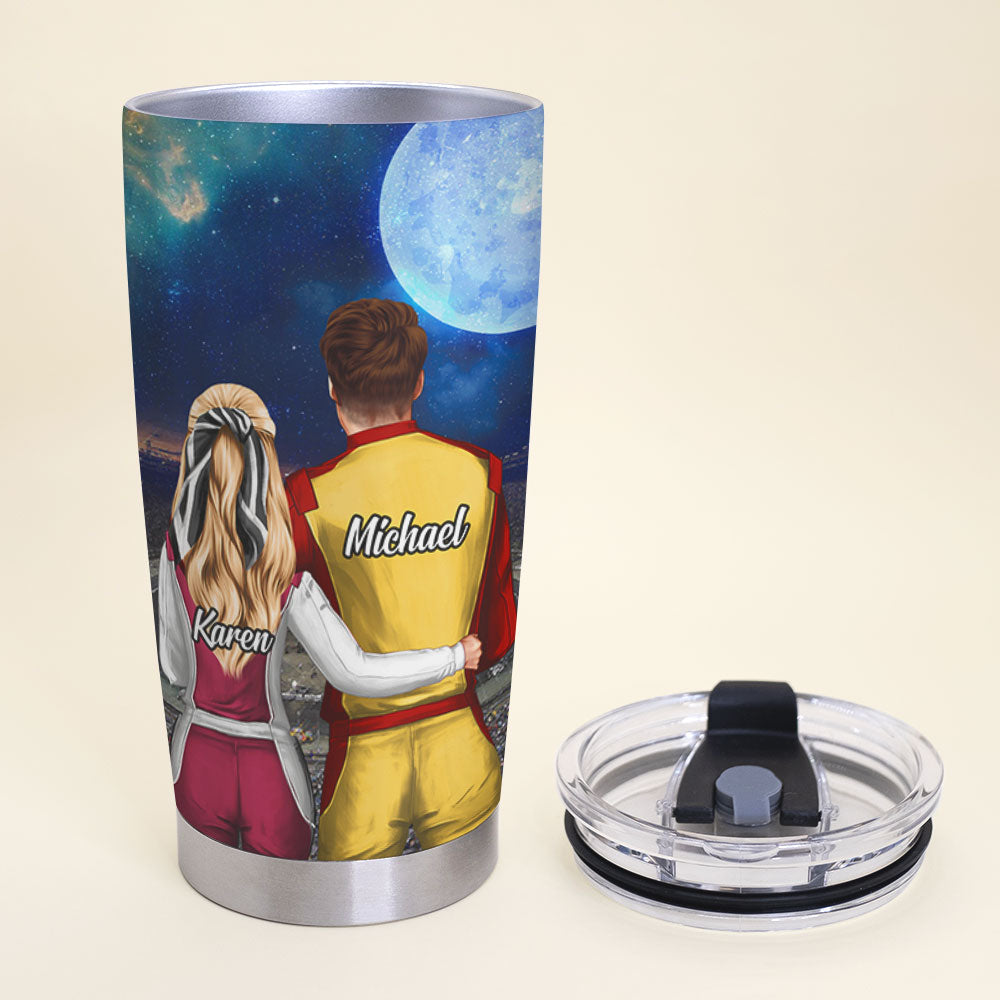 I Love You To The Moon And Back, Personalized Tumbler, Gift For Couples - Tumbler Cup - GoDuckee