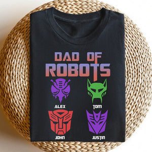 Dad Of Robots Personalized Father Shirt - Shirts - GoDuckee