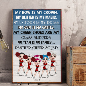 Personalized Cheerleading Girl Poster - My Bow Is My Crown - Poster & Canvas - GoDuckee