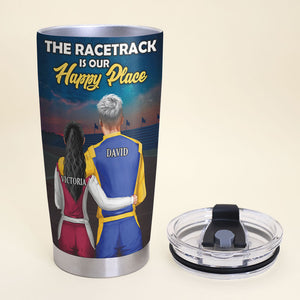 Personalized Racing Couple Tumbler - No Better Memories Than The Ones Created At The Race With My Husband - Tumbler Cup - GoDuckee