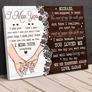 I Miss Your Everything Personalized Canvas Printed, Memorial Gift - Poster & Canvas - GoDuckee