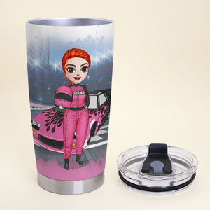 Personalized Racing Girl Tumbler - As Long As I Have A Race Car You'll Always Be The Side Dude - Tumbler Cup - GoDuckee