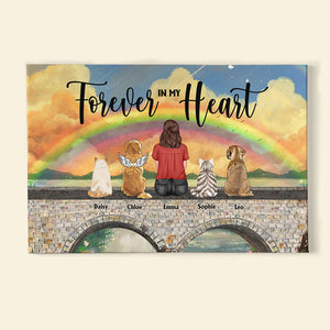 Forever In My Heart Personalized Heaven Canvas Printed, Gift For Pet Lover - Poster & Canvas - GoDuckee