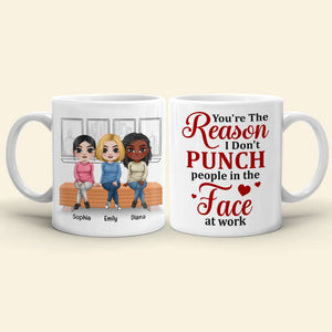 You're The Reason, Personalized Mug, Funny Gift For Colleague - Coffee Mug - GoDuckee