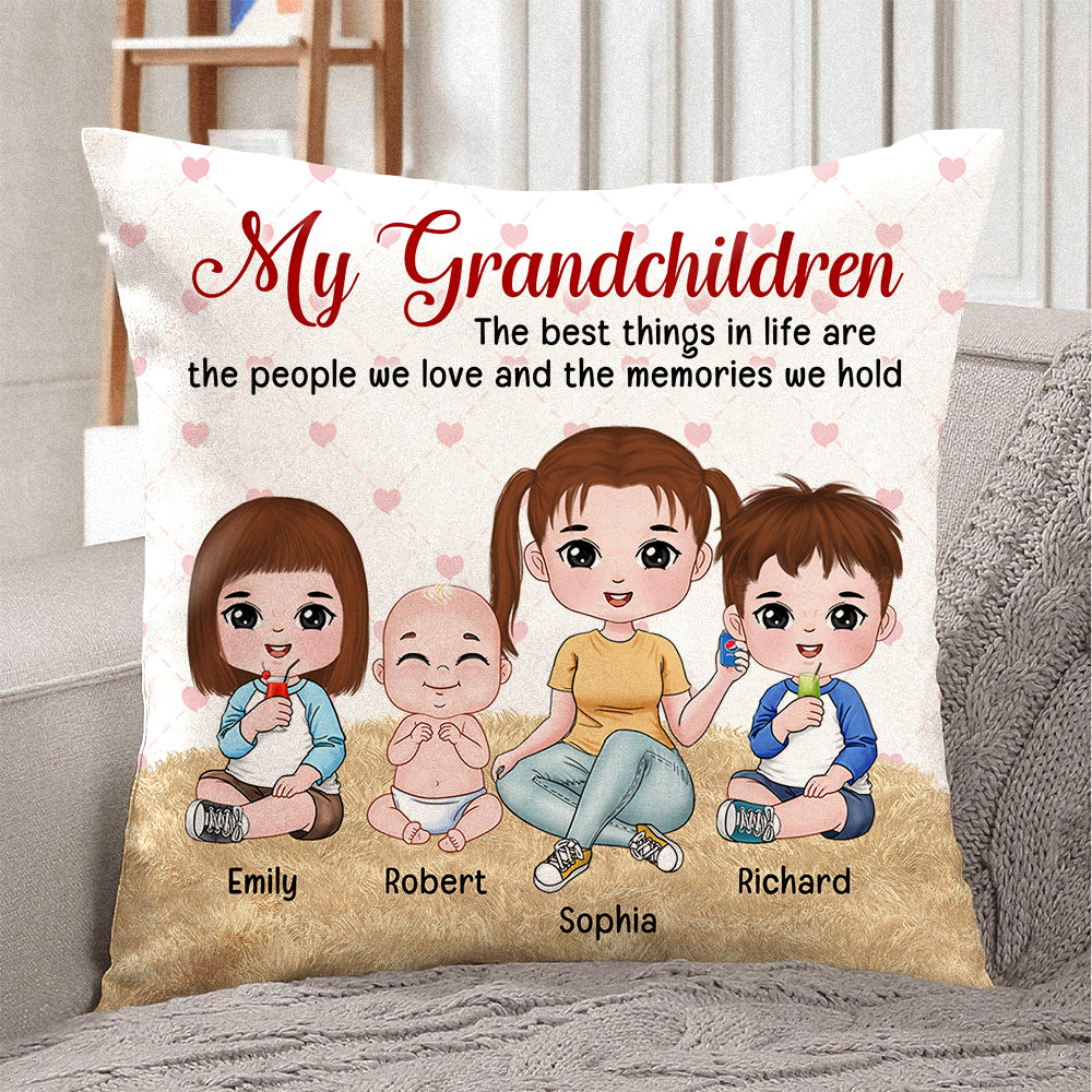 My Grandchildren Family Pillow Gift - Pillow - GoDuckee