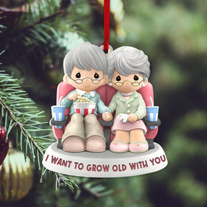 I Want To Grow Old With You - Personalized Movie Old Couple Ornament - Christmas Tree Decor - Ornament - GoDuckee