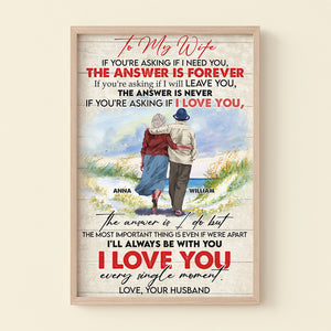 I Love You Every Single Moment Personalized Couple Canvas Print - Poster & Canvas - GoDuckee