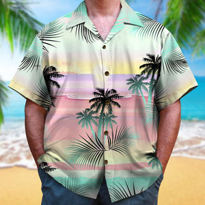 Husband And Wife Beach Partners For Life, Personalized Hawaiian Shirt, Couple Relaxing Seashore Hawaiian Shirt, Summer Vacation Trip Gift - Hawaiian Shirts - GoDuckee