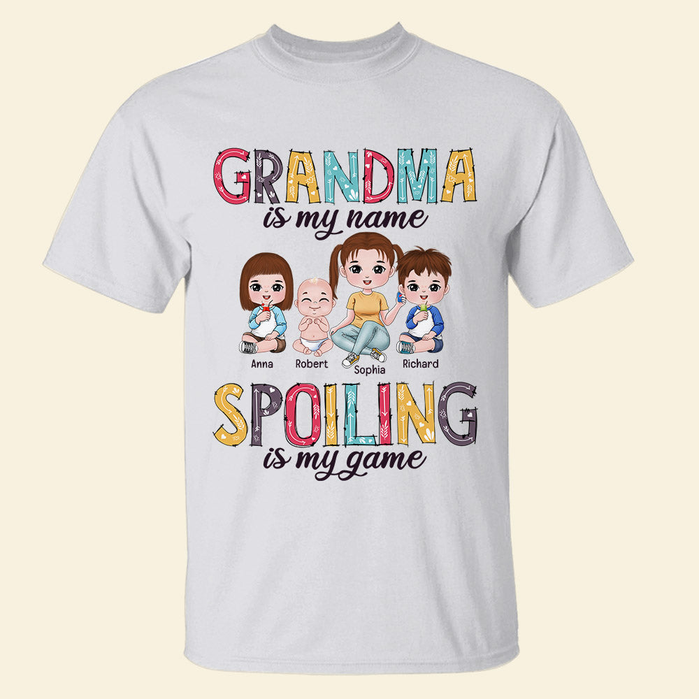 Grandma's My Name, Spoiling Is My Game - Engraved YETI Tumbler