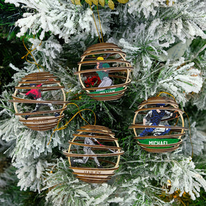 Personalized Baseball Player Pose Ornament, Christmas Tree Decor - Ornament - GoDuckee