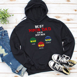 Best Ninja Dad Ever Just Ask - Personalized Shirts - Shirts - GoDuckee