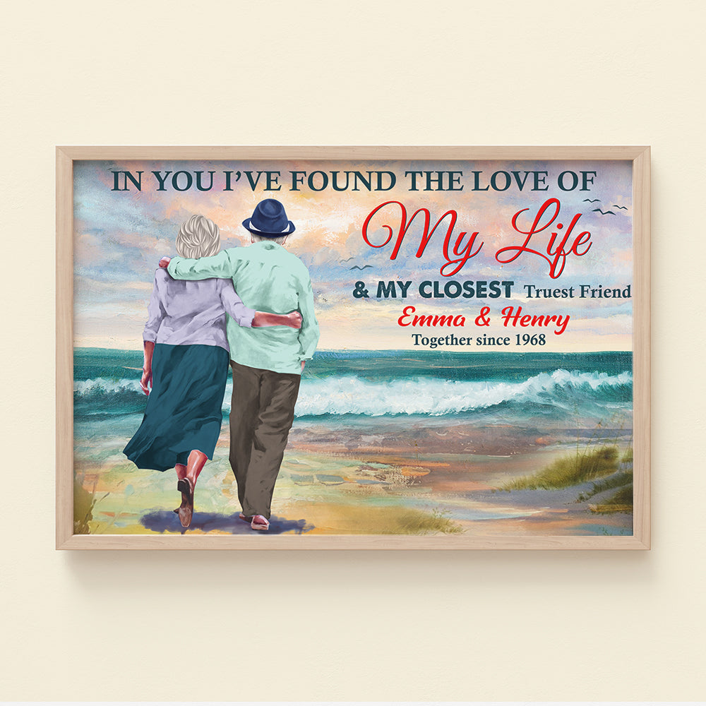 In You I've Found The Love For My Life Personalized Couple Canvas Print Gift For Couple - Poster & Canvas - GoDuckee
