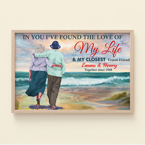 In You I've Found The Love For My Life Personalized Couple Canvas Print Gift For Couple - Poster & Canvas - GoDuckee