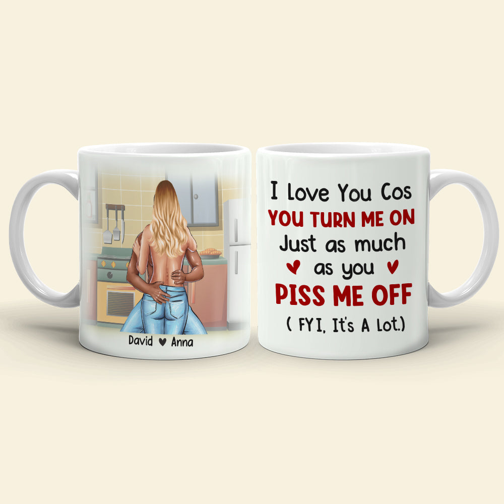 I Adore You, Couple Gift, Personalized Mug, Christmas Funny Couple Mug -  GoDuckee