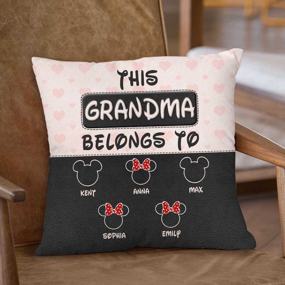 Grandma 012qhqn290323 Personalized Square Pillow - Pillow - GoDuckee