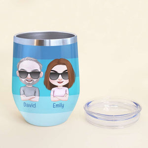 Like Father Like Daughter, Personalized Tumbler, Gift For Father's Day - Wine Tumbler - GoDuckee