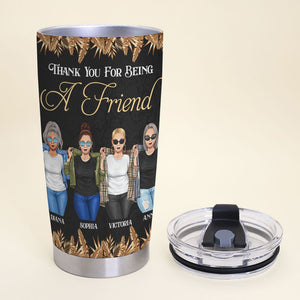 Personalized Golden Girls Tumbler - Thank You For Being A Friend - Tumbler Cup - GoDuckee