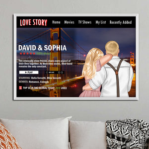 Personalized Movie Couple Canvas Print, Gift For Couple - Poster & Canvas - GoDuckee