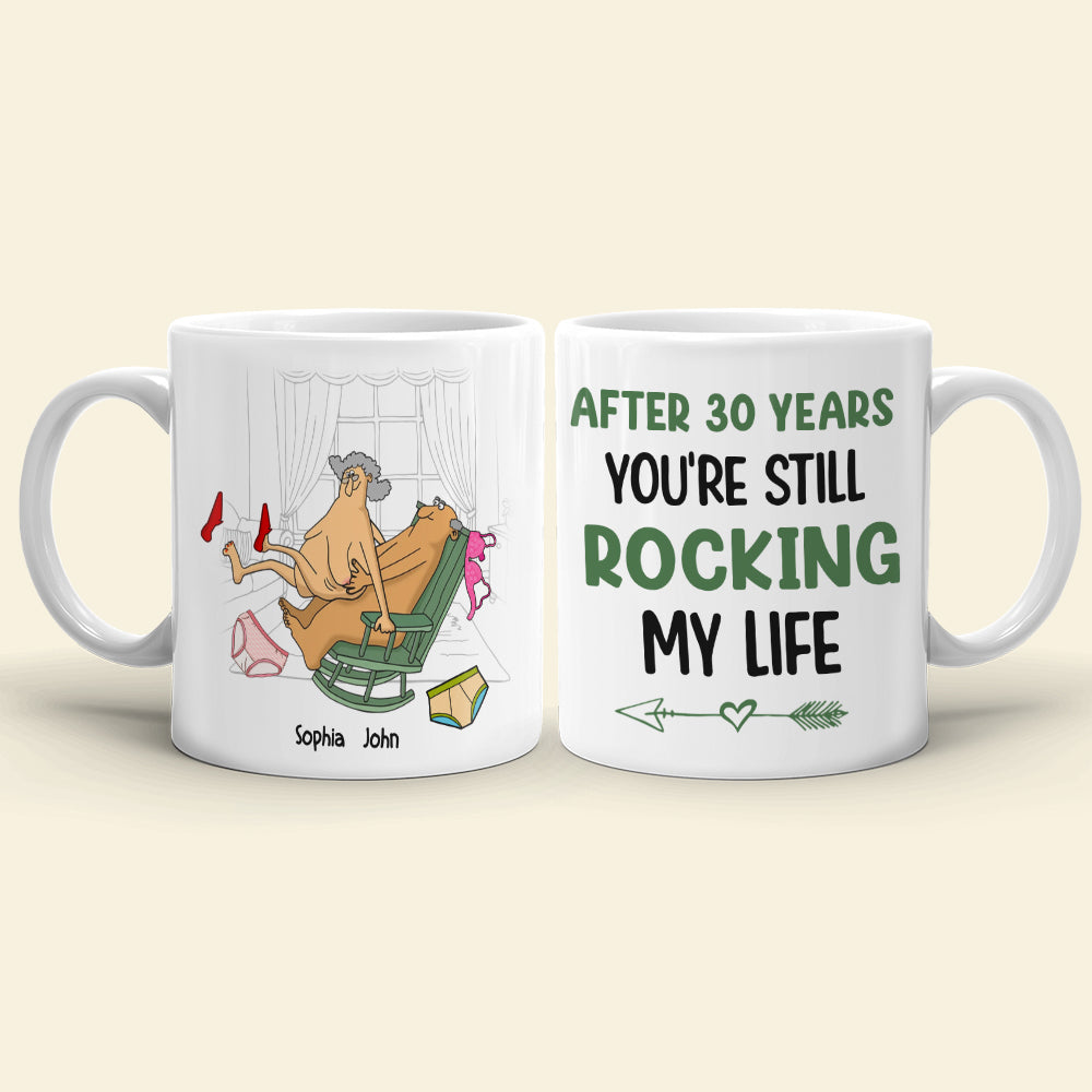 You're Still Rocking My Life Personalized Funny Couple Mug, Gift For Couple - Coffee Mug - GoDuckee