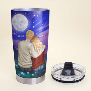 Couple You Are My Shooting Star Because Everything I've Ever Wished For, Personalized Tumbler - Tumbler Cup - GoDuckee